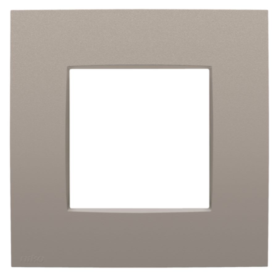 Enkelvoudige afdekplaat Niko Intense bronze coated VVE=40