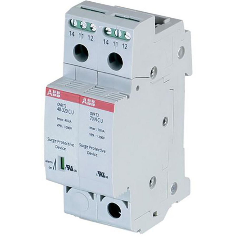 Overspanningsbeveiliging type 2 UL uitv. 1P+nul 40kA 320V