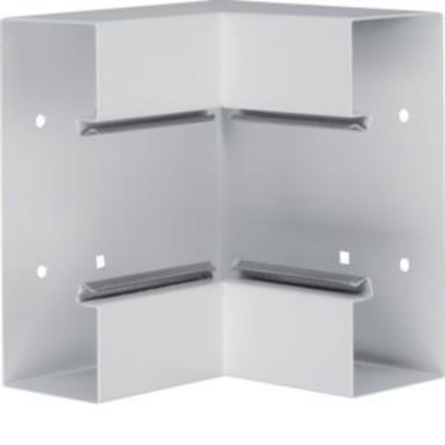 Binnenhoek staal voor goot BRS 65x170mm lichtgrijs