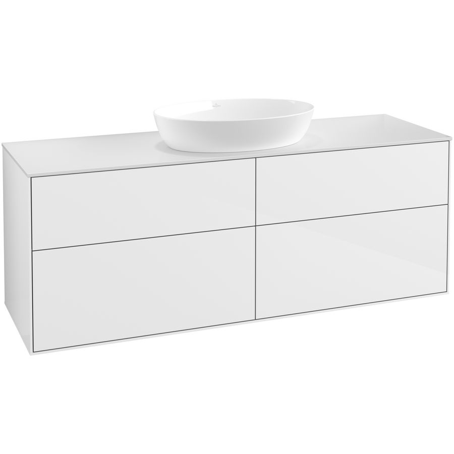 Wastafelonderkast Finion 1600x603x501mm G.White.L FA9100GF