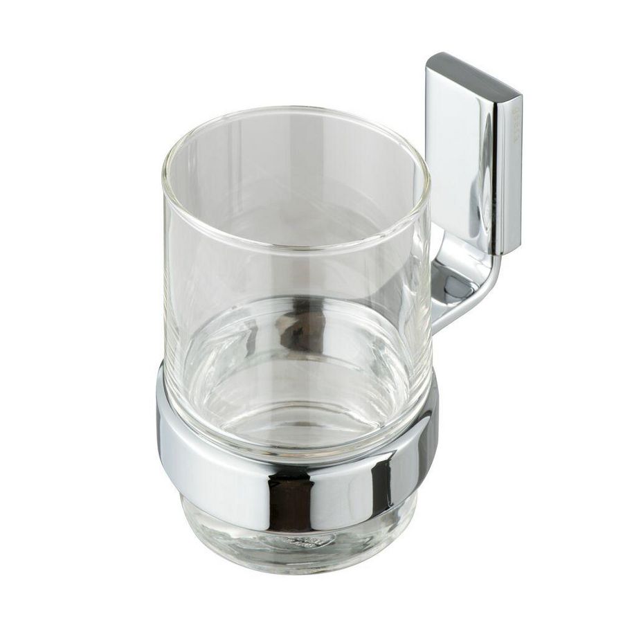 Drinkglas + drinkglashouder chroom AIM