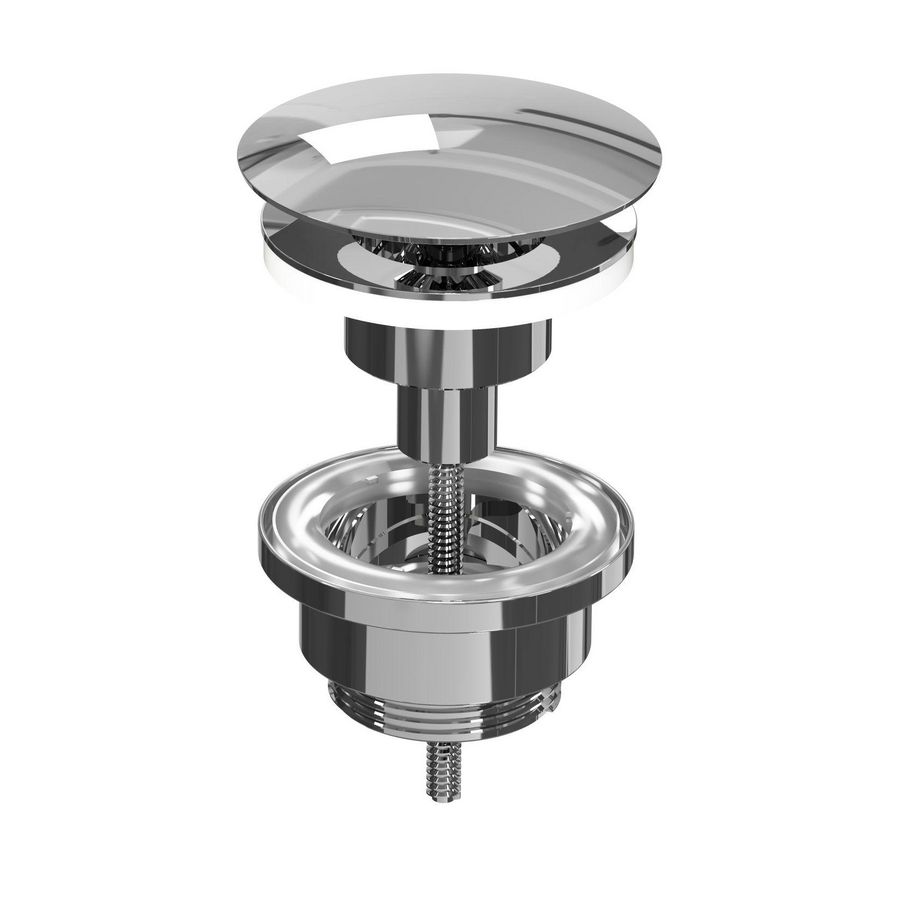 Afvoerplug 1.1/4" always open chroom