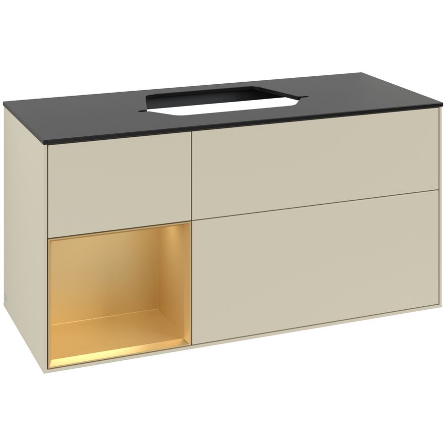 Wastafelonderkast Finion 1200x603x501mm S.Grey Matt Lacquer G412HFHJ