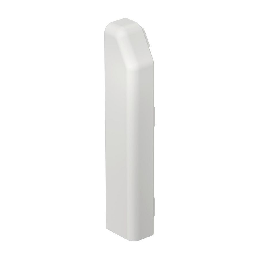 Eindstuk links SL 20x110 9010 polyvinylch. puur wit VVE=10