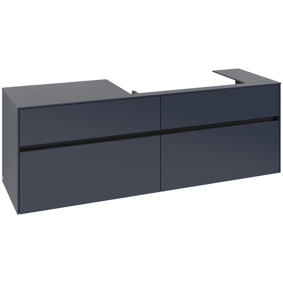 Wastafelonderkast Collaro 1600x548x500mm Marine Blue C027B0VQ