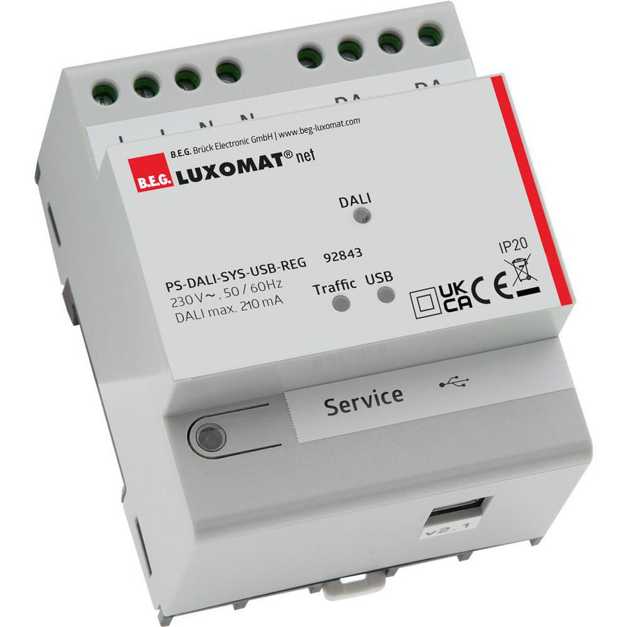 Voeding DIN-rail montage wit IP20 DALI-SYS