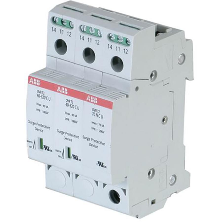 Overspanningsbeveiliging type 2 UL uitv. 2P+nul 40kA 175V