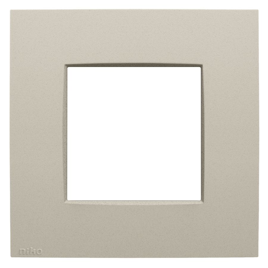 Enkelvoudige afdekplaat Niko Intense sand textured