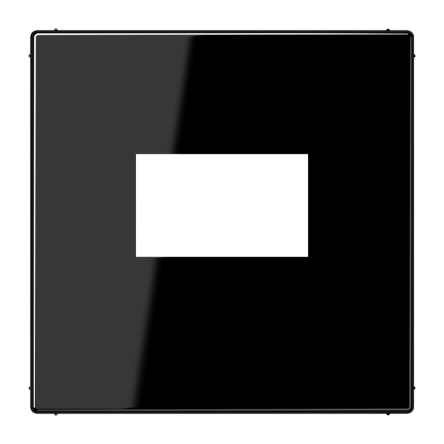 Afdekking LS990 zwart voor USB laadcontactdoos