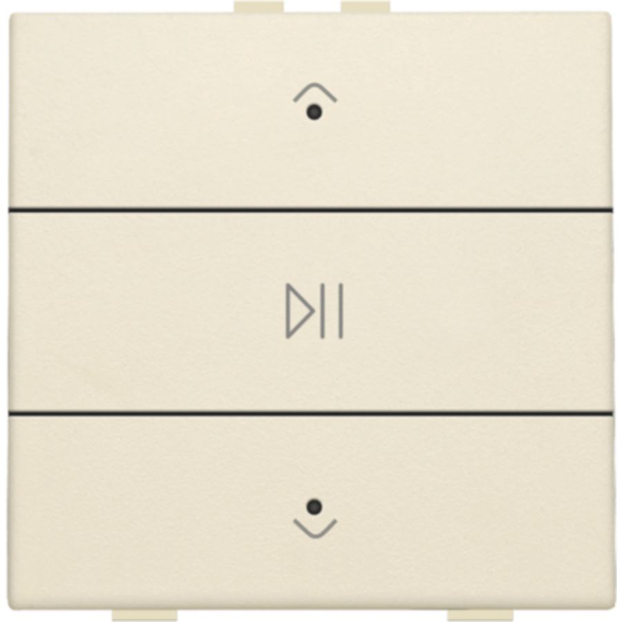 Enkelvoudige audiobediening leds Home Control cream
