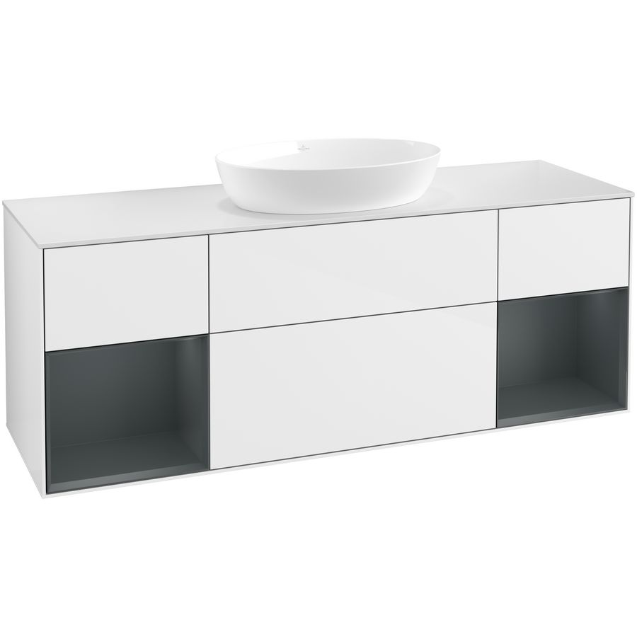 Wastafelonderkast Finion 1600x603x501mm G.White.L FD01HGGF