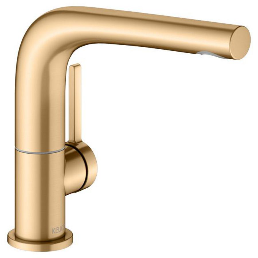 1-hendel wastafelmengkraan 150 afvoergarn/draaibaar messing