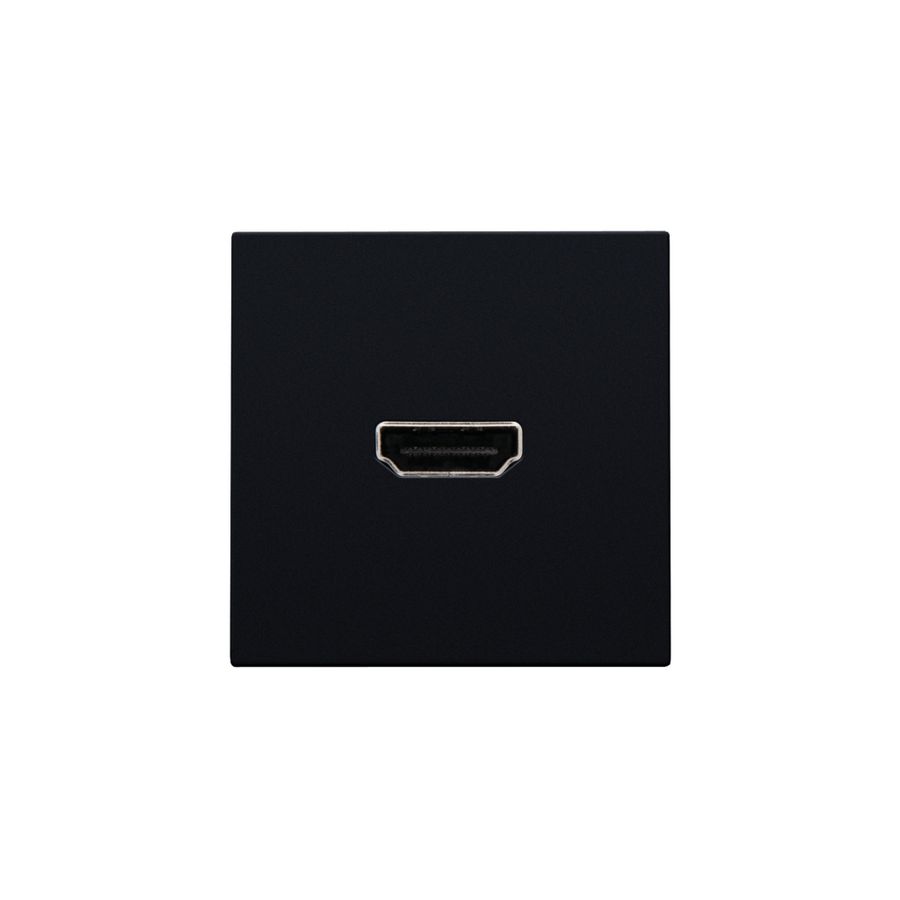Afwerkingsset met HDMI-naar-HDMI-aansl. black coated