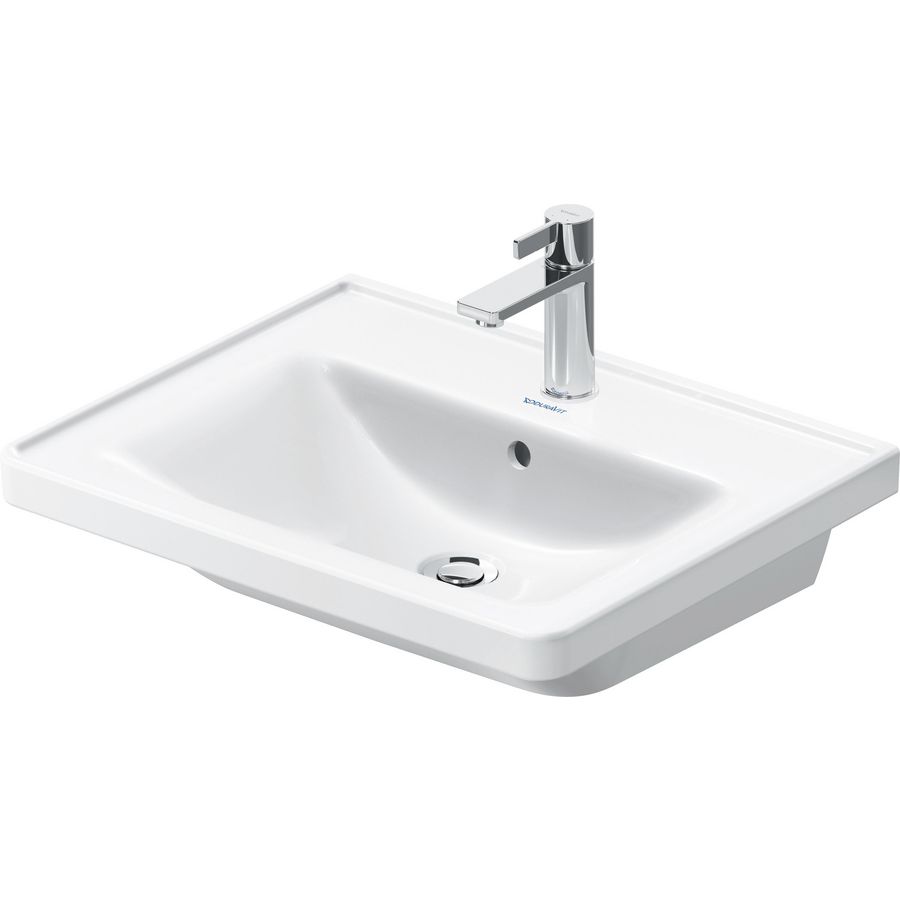D-NEO #236760 wastafel 600mm wit met kraangat