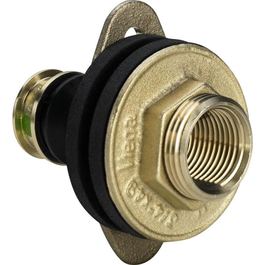 Wanddoorvoer pers RAXOFIX 16x 1/2"bn. l=30mm silicium brons 5332.31