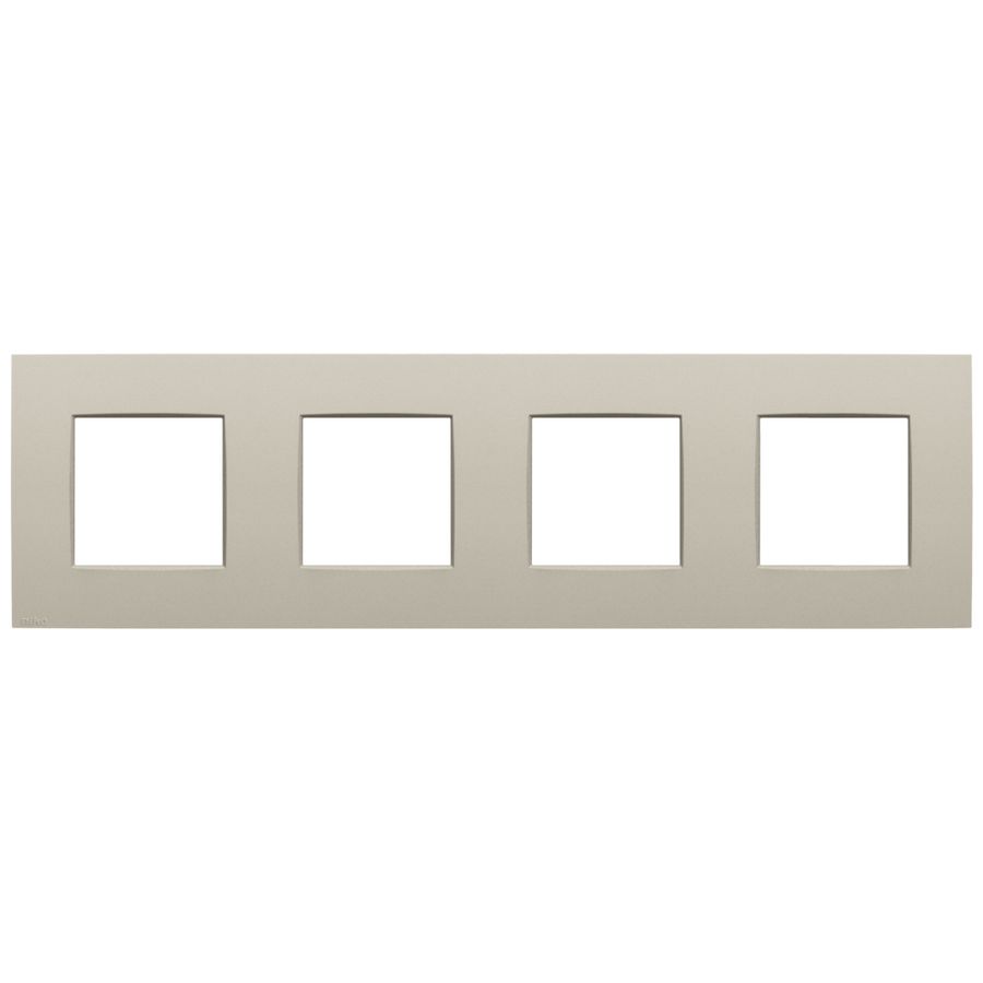 4-voudige afdekplaat 71mm centerafstand Niko Intense sand textured