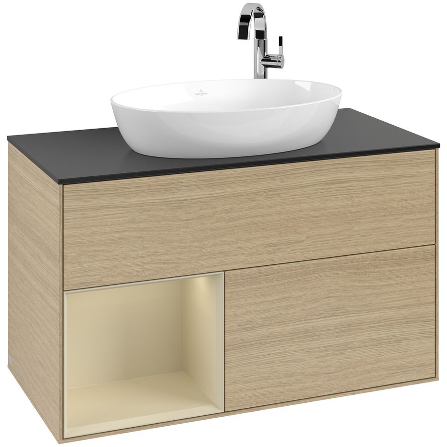 Wastafelonderkast Finion 1000x603x501mm Oak Veneer G892HJPC