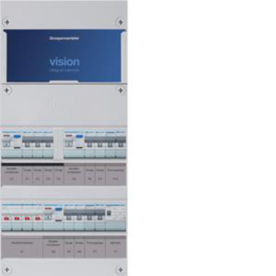 Groepenkast 7-groepenverdeler HS 3xALS 2P 30mA +F+F+T 3-fase