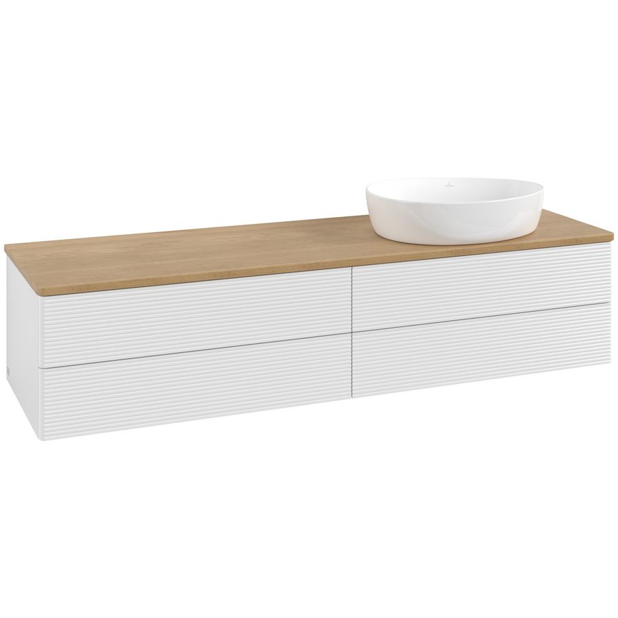 Wastafelonderkast Antao 1600x360x500mm G.White.L L27111GF