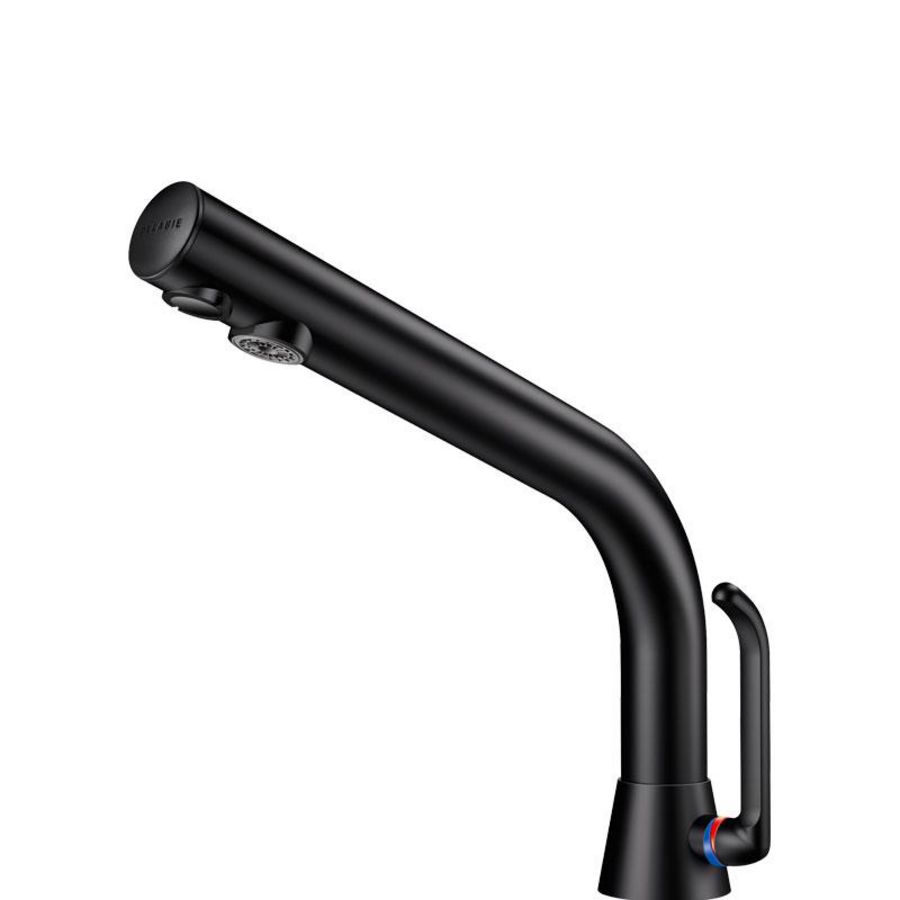 Wastafel M3/8" mengkraan mat zwart H.170mm batt. 6V