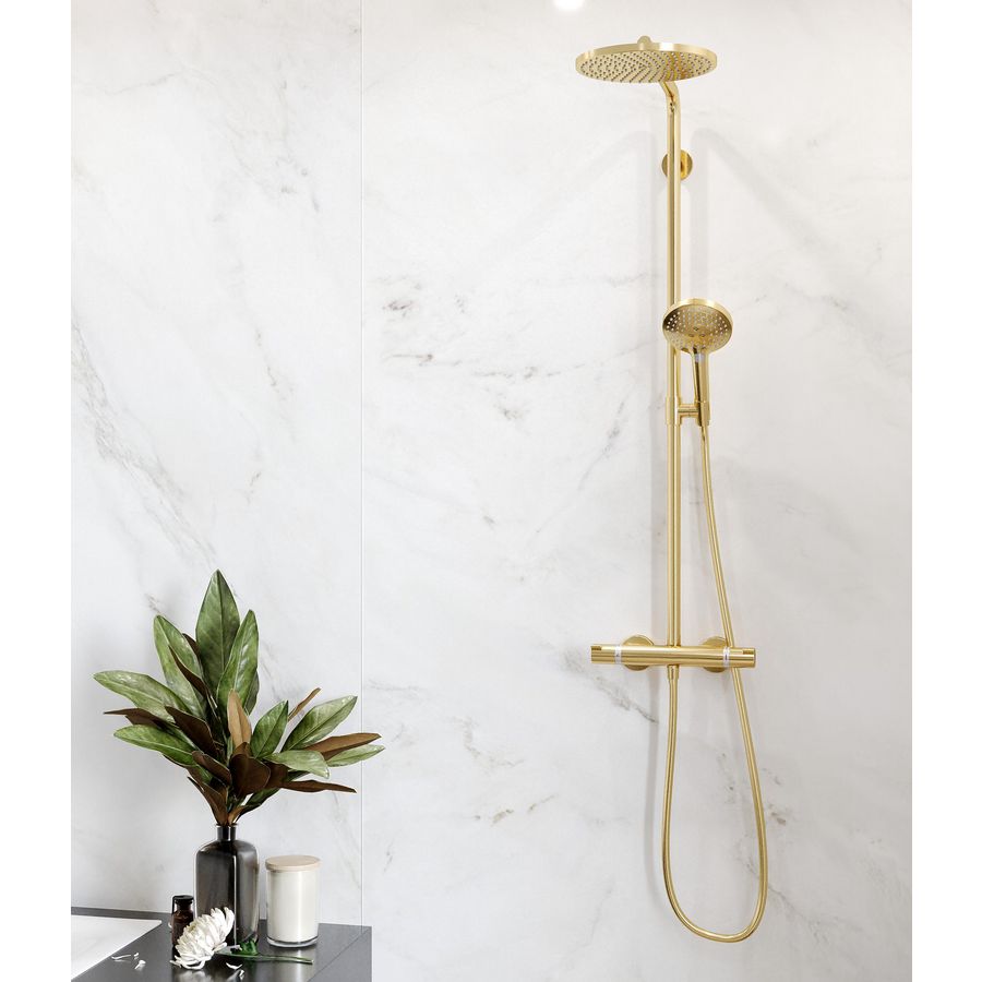 Showerpipe 240 Raindance S Powderrain 1 straalsoort 27633990 polished gold optic