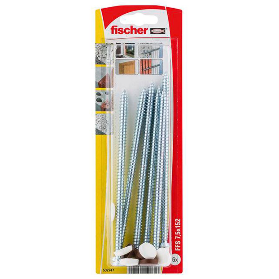 Kozijnschroef FFS 7 5x152 TX30 met platte kop