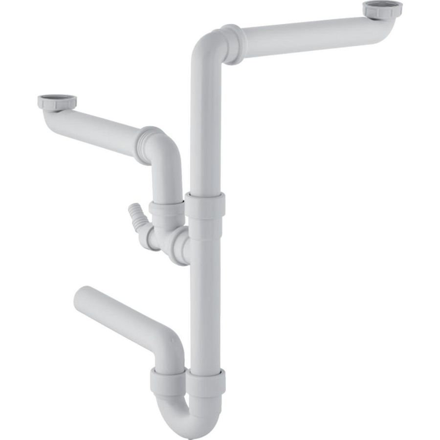 Sifon PP 2-delig 40mm ruimte besparend