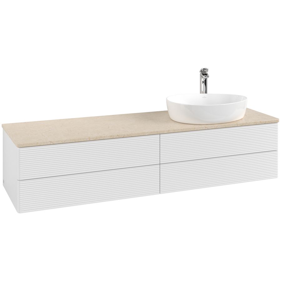Wastafelonderkast Antao 1600x360x500mm G.White.L L27153GF