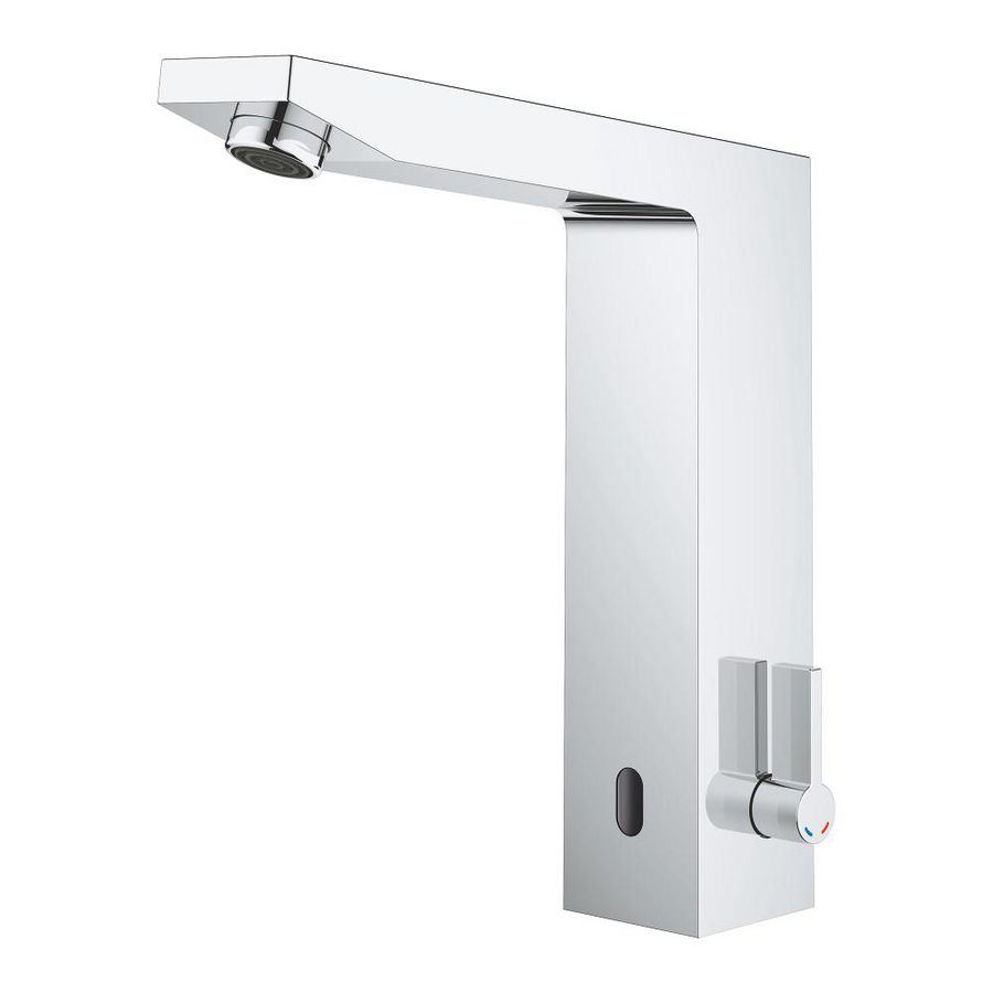 Eurocube e elektr.wastafelkraan chroom incl. menging 6v