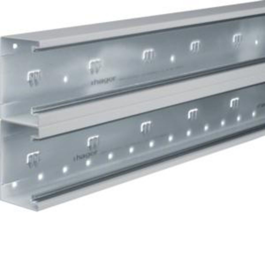 Bodemprofiel BRS 65x210mm dubbel 2m lichtgrijs VVE=2