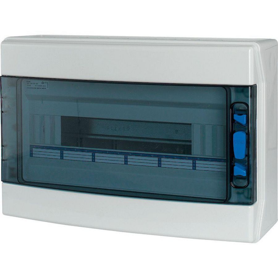 Inst.kast opb. IP65 1x18TE deur transp. abs basis VVE=4