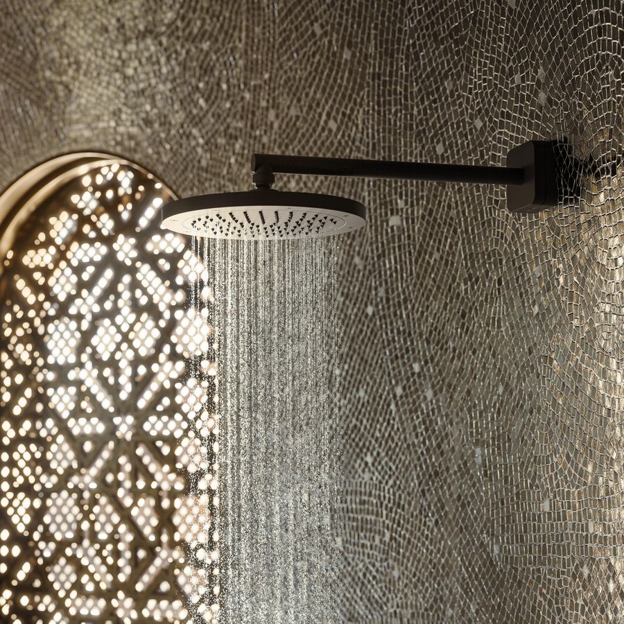 AXOR hoofddouche 245 1 straalsoort EcoSmart mat zwart