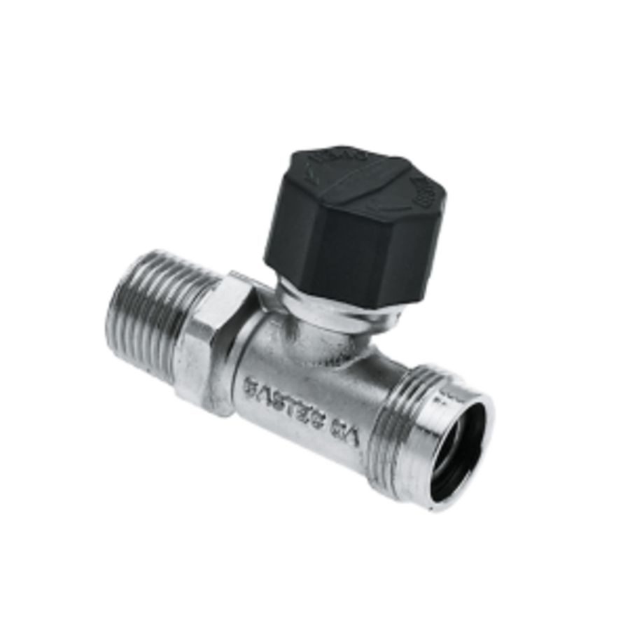 Gasaansluitkraan  M24x1/2"bt. recht model