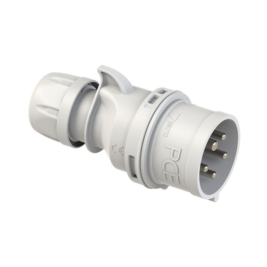 CEE-stekker / contactstop 16A 5p 50V 1h Overig grijs IP44 Shark VVE=10