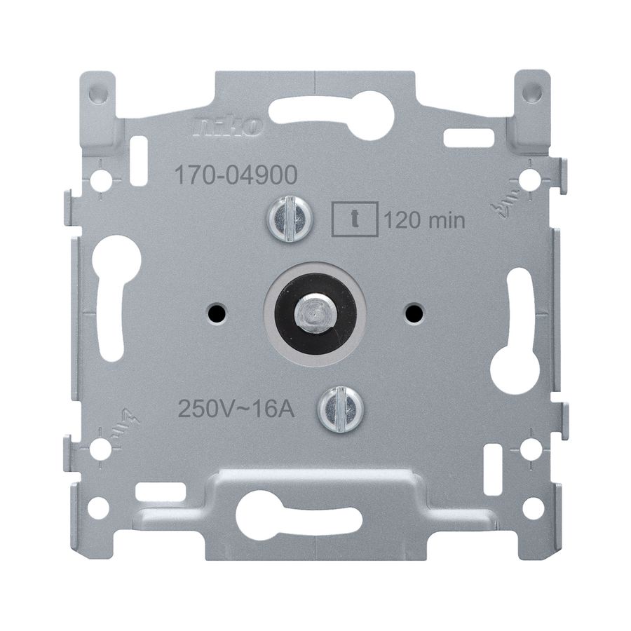 Sokkel 2-polige timer regelbaar tot 120 min 16A/250Vac