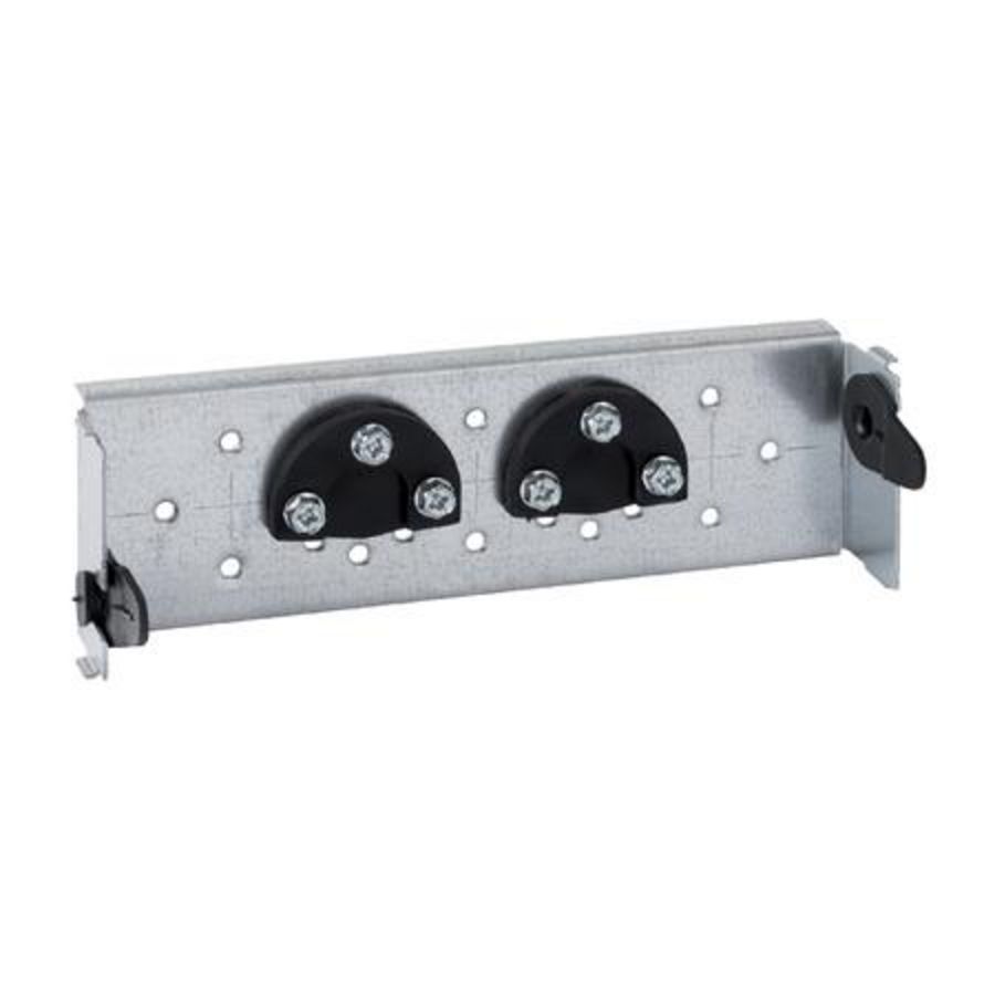 Gis aansluitplaat tbv opbouwmengkraan HoH153mm