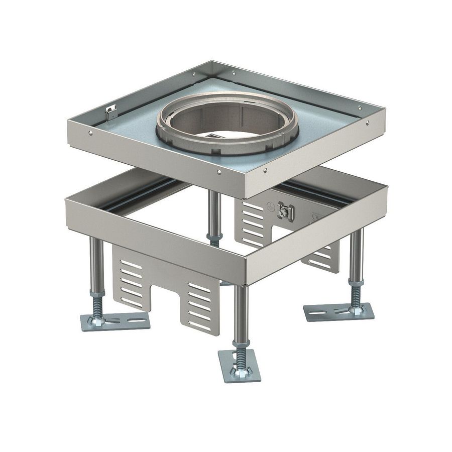 Vierkante cassette SL1 deksel voor Tubus 199x199x100 rvs