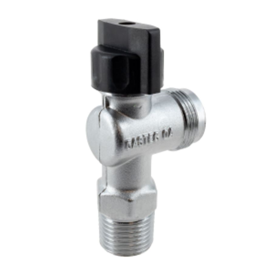 Gasaansluitkraan  M24x1/2"bt. haaks model