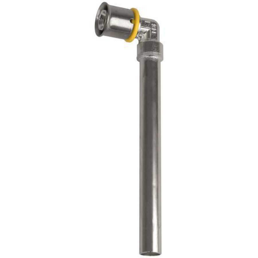 Insteekknie TIGRIS Gas M1 16x15mm spie-eind koper