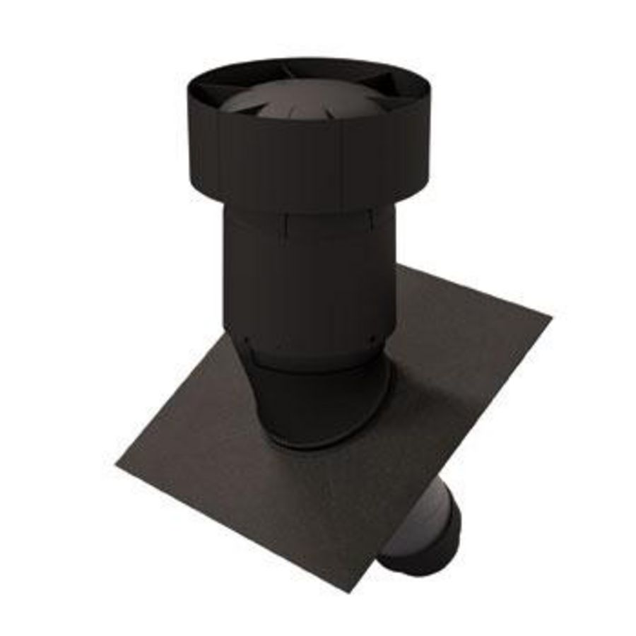 Ventus geisoleerde dakdoorvoer 15-55° 150/160 zwart incl. indekstuk