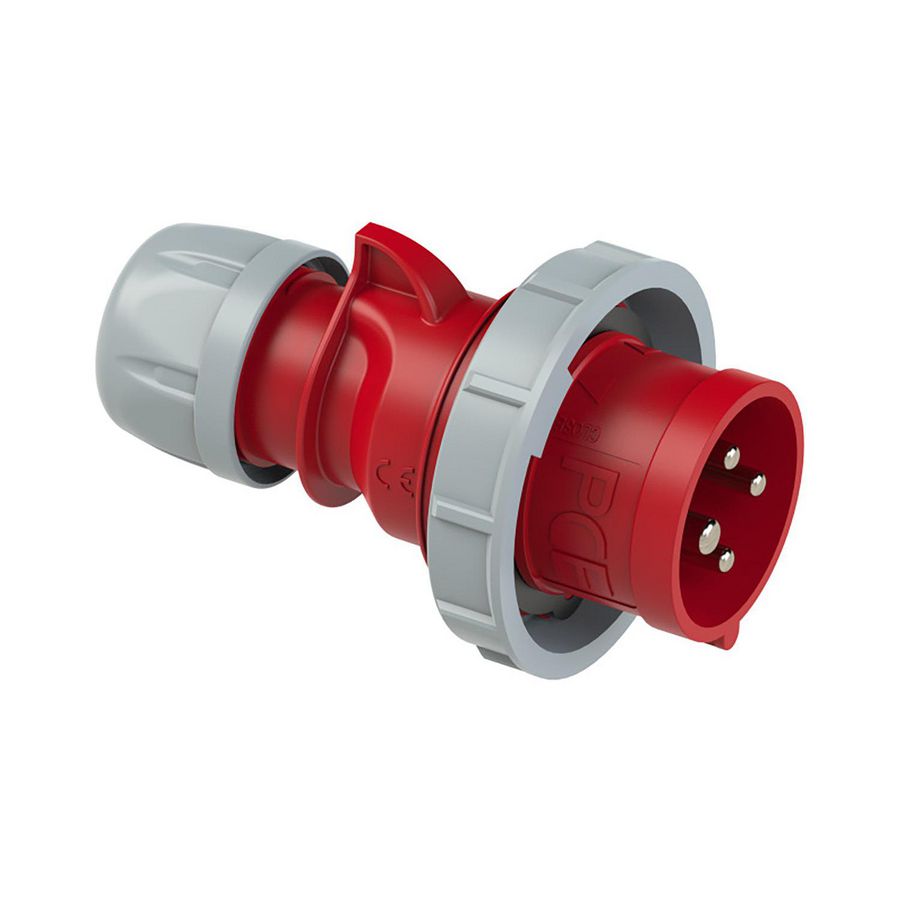 CEE-stekker / contactstop 32A 4p 440V 60Hz 3h rood IP67 REEFER VVE=10