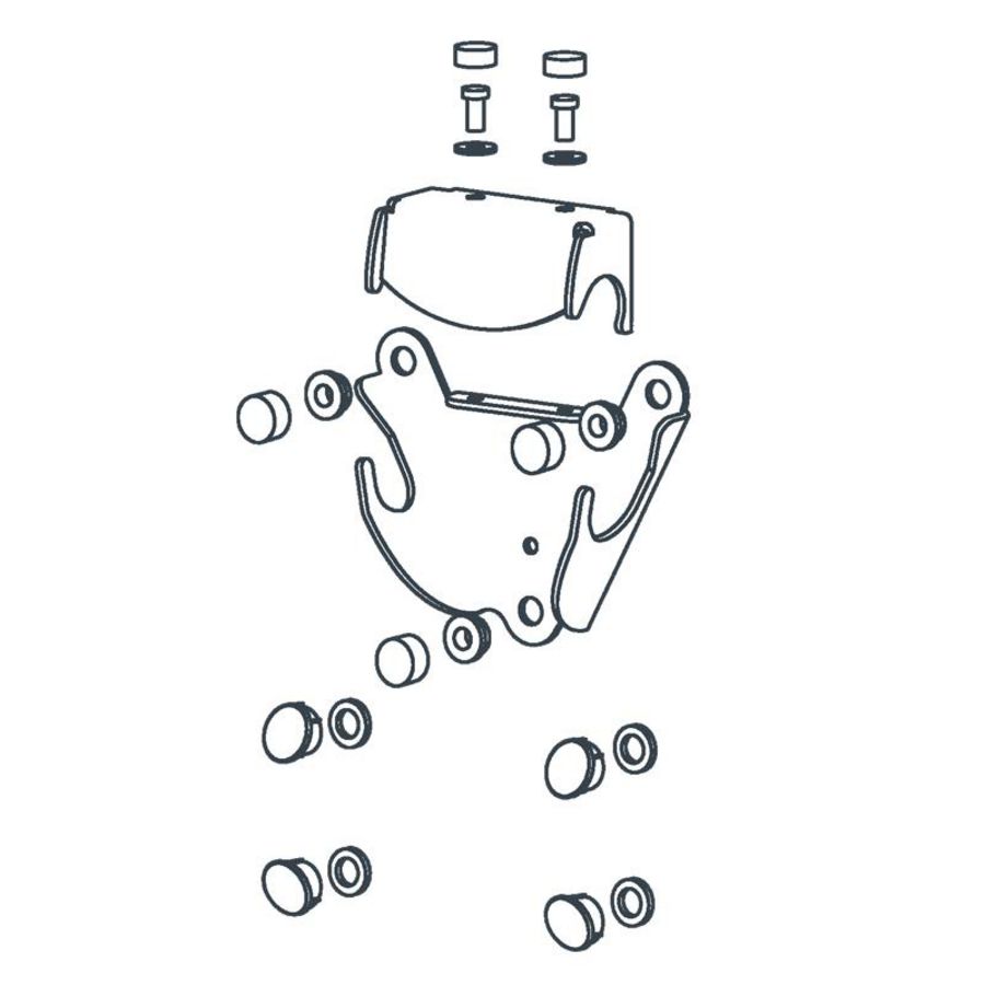 Schroefkapset v. douchezitting 2202/2203 wit