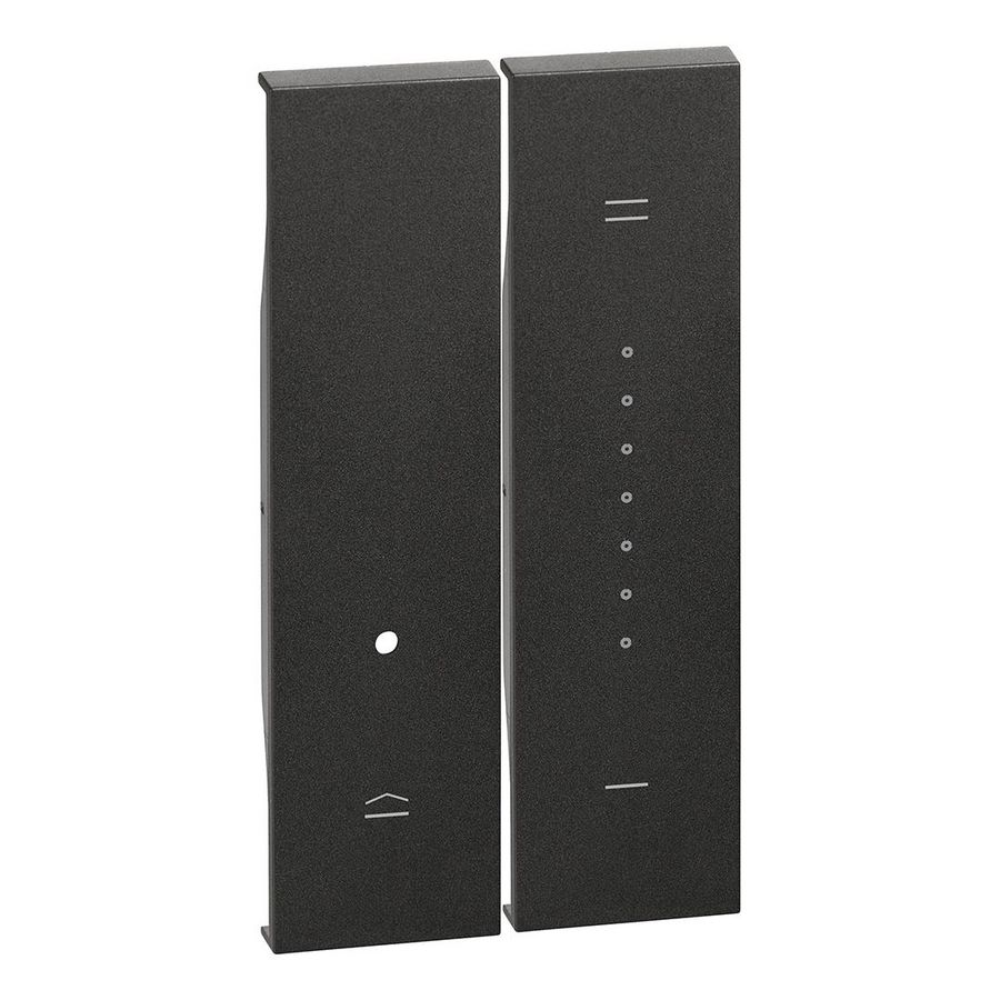 Toets dimmer zwart 2 modulen LivingNow