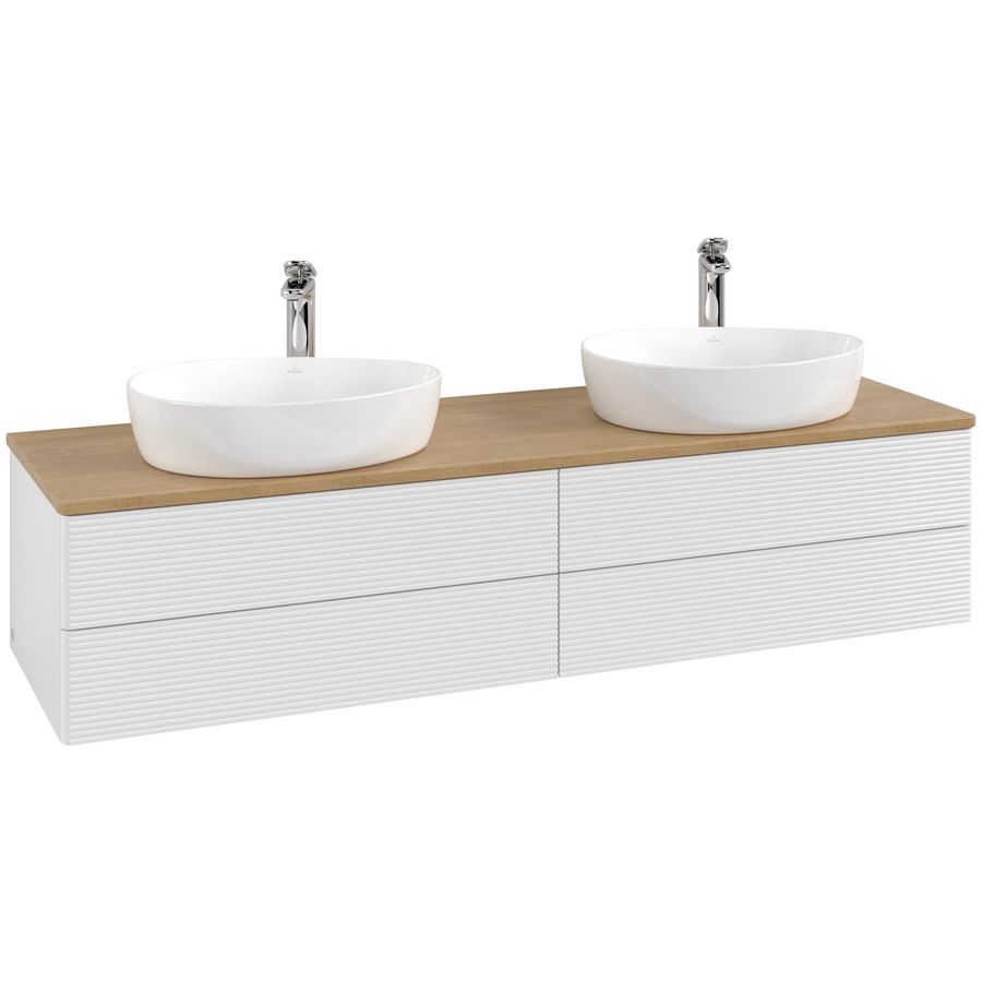 Wastafelonderkast Antao 1600x360x500mm G.White.L L28151GF