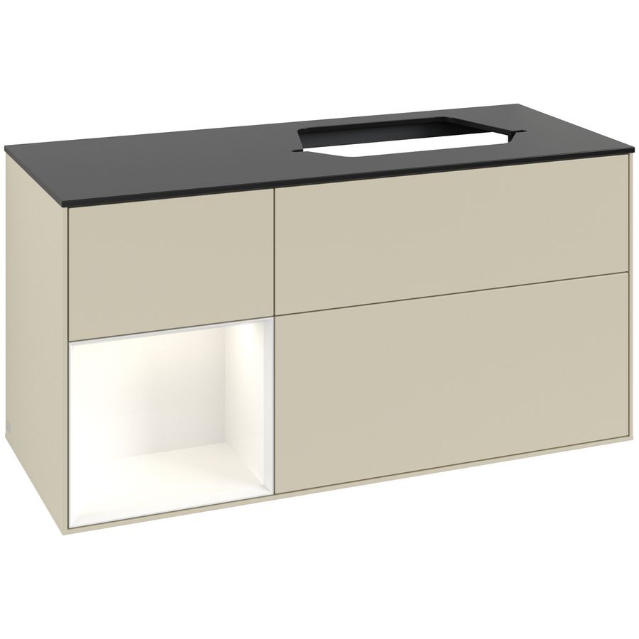 Wastafelonderkast Finion 1200x603x501mm S.Grey Matt Lacquer G392GFHJ