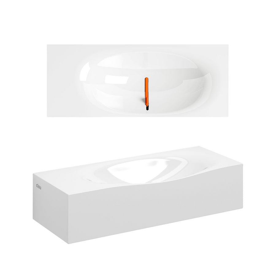 Hammock fontein 450mm met voorbewerkt kraangat min. marmer