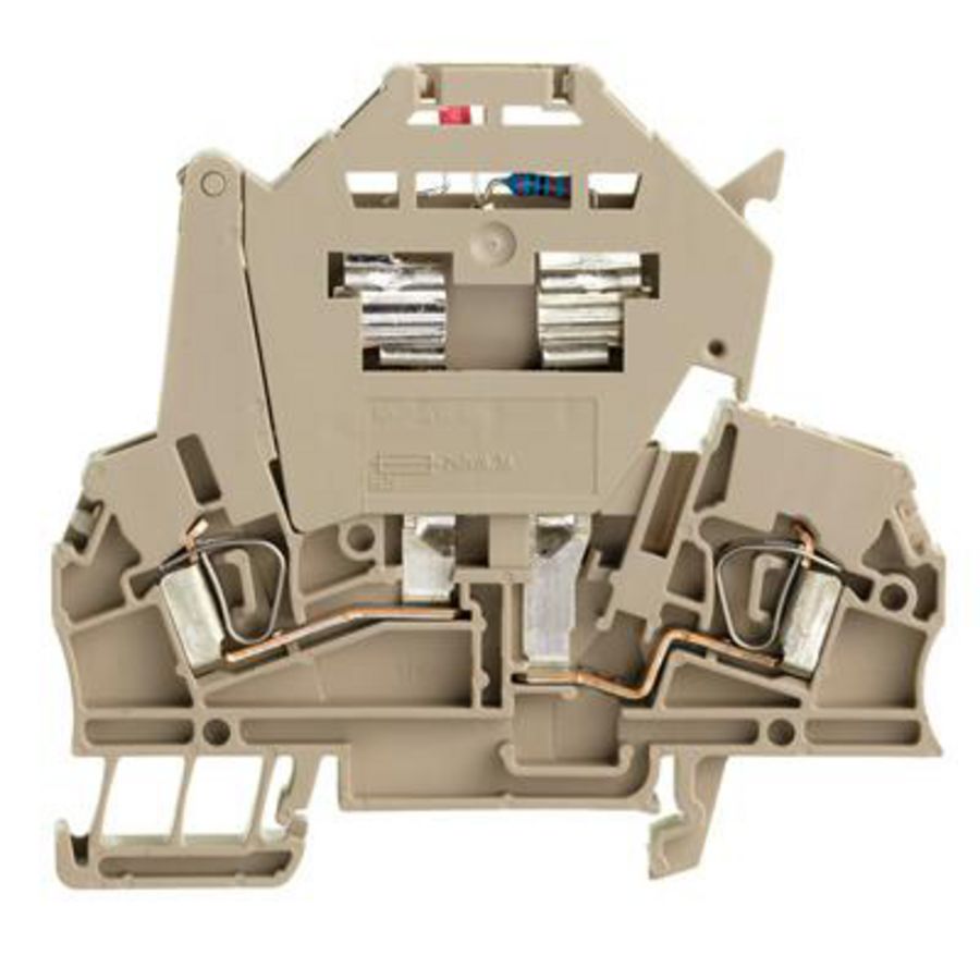 Zekeringsklem d.beige 2.5mm² 6.3A 1 VVE=50