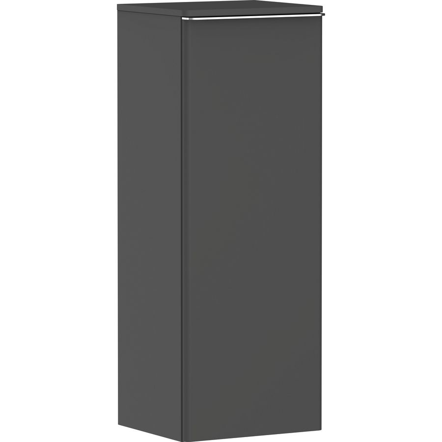 Half Hoge kast mat grijs diamant 400/350 scharnieren links greepkleur chroom Xelu Q 54128000