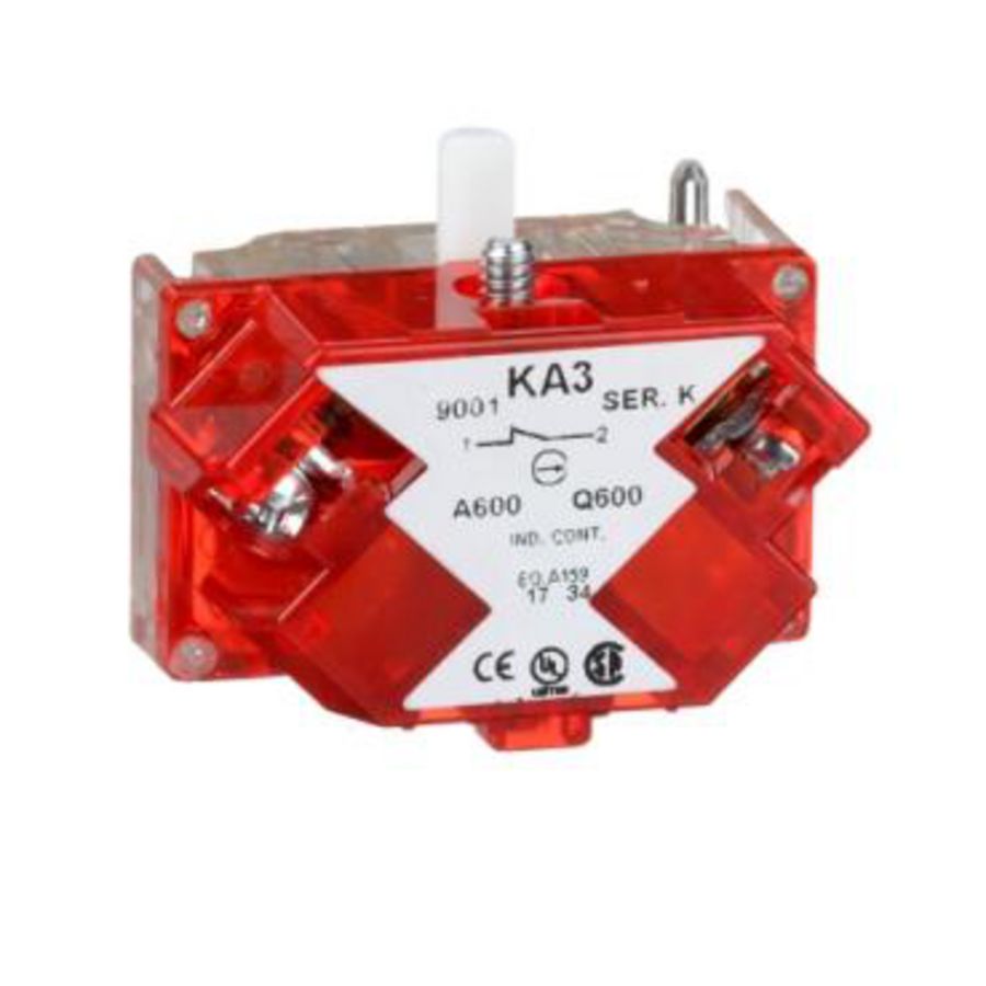 Contactelement Beveiligde klemmen 30mm Zilverle 9001K