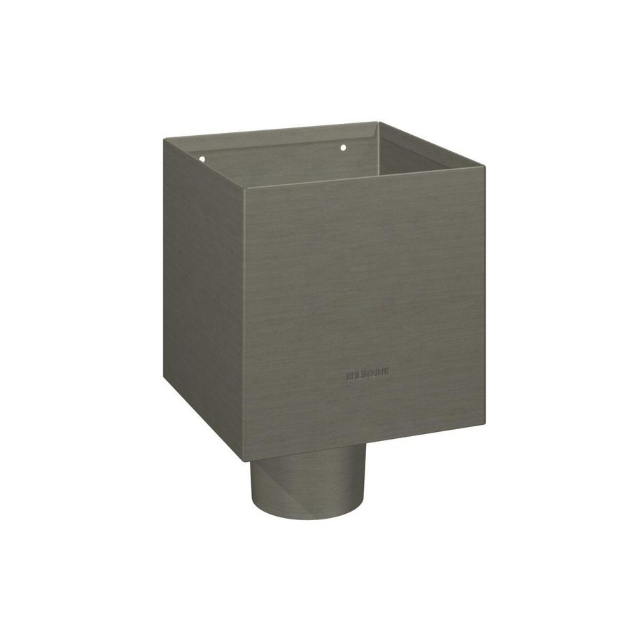 Vergaarbak zink Kubus-200 model 100mm graphite-grey